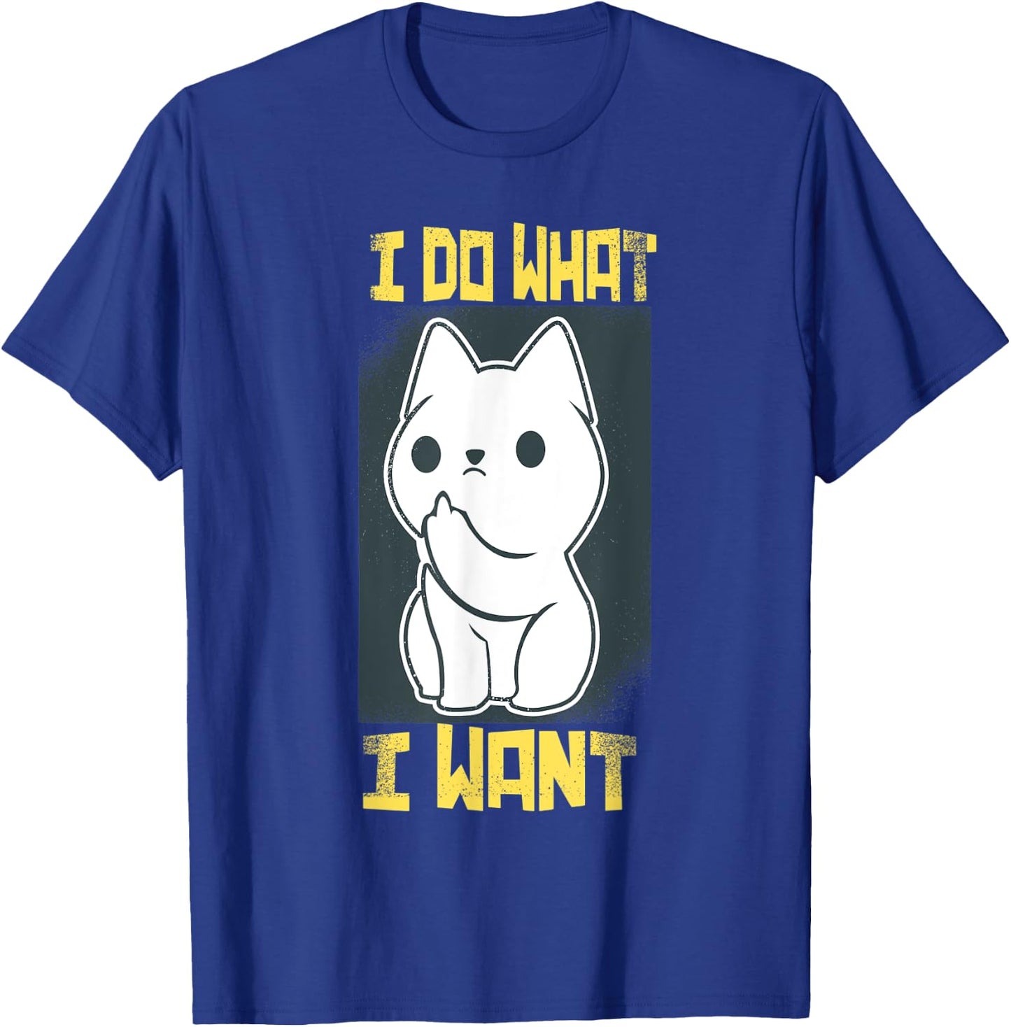 I Do What I Want Funny Cat Kitten Angry Paws Cat Lovers Women Kids T-Shirt - T-Shirt | Royal