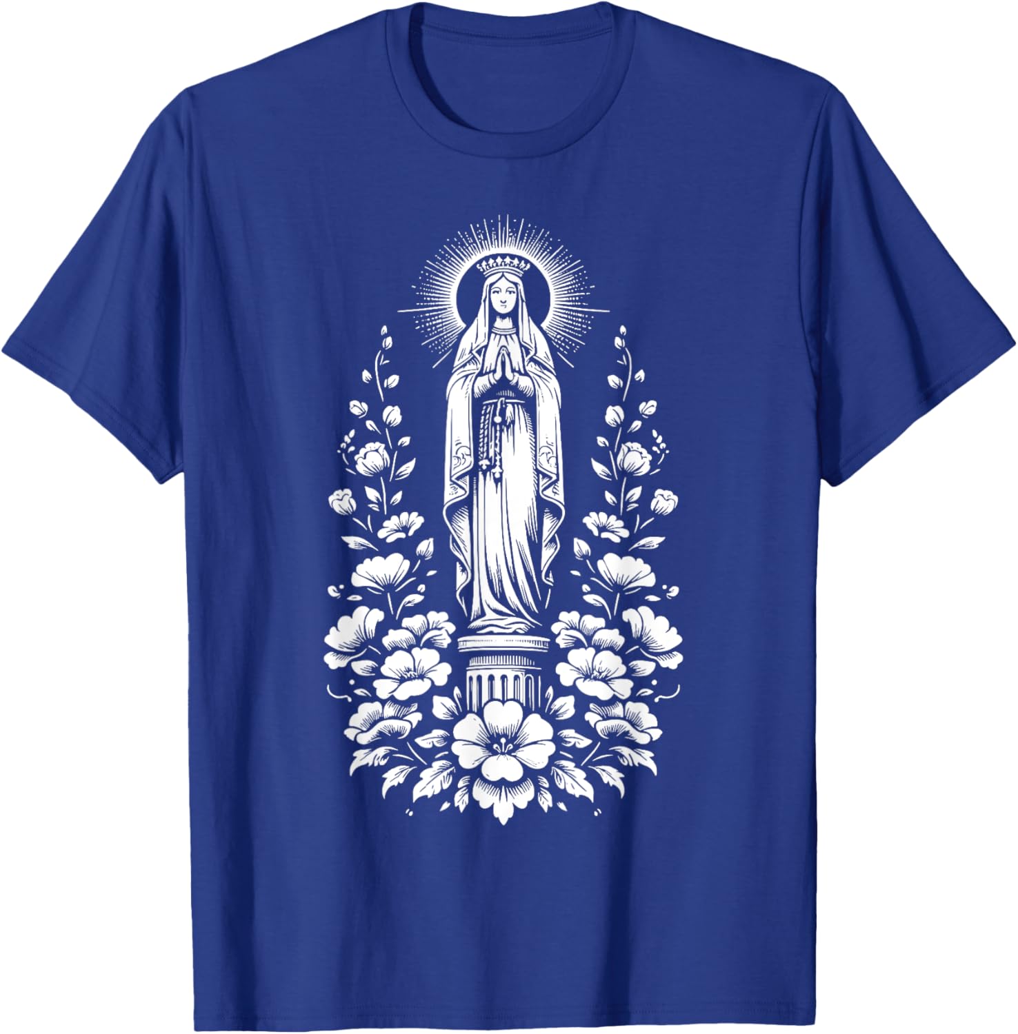 Our Lady of the Pillar Powerful Symbol Mother Saint Mary T-Shirt - T-Shirt | Royal