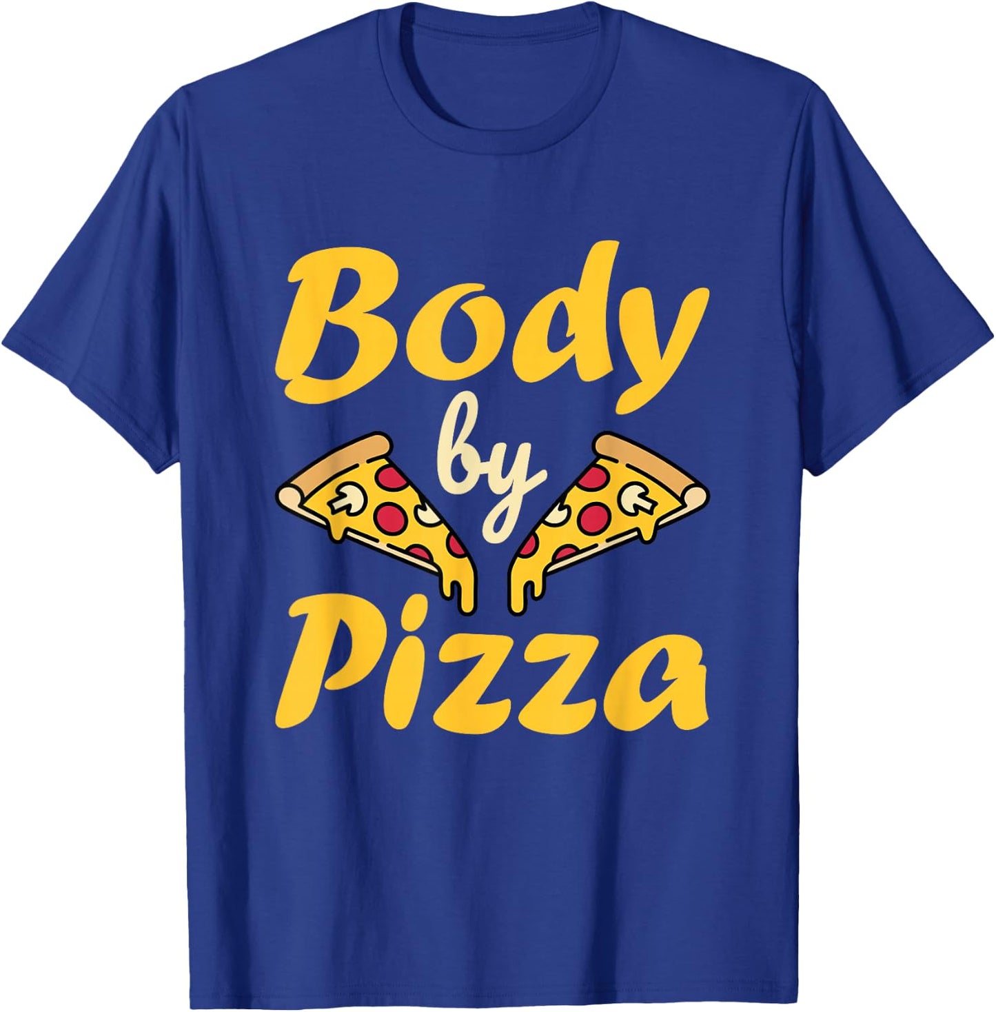 Funny Pepperoni Pizza Slice Body Men Women T-Shirt - T-Shirt | Royal