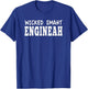 Boston Massachusetts Wicked Smaht Engineer Gifts Smart MA T-Shirt - T-Shirt | Royal