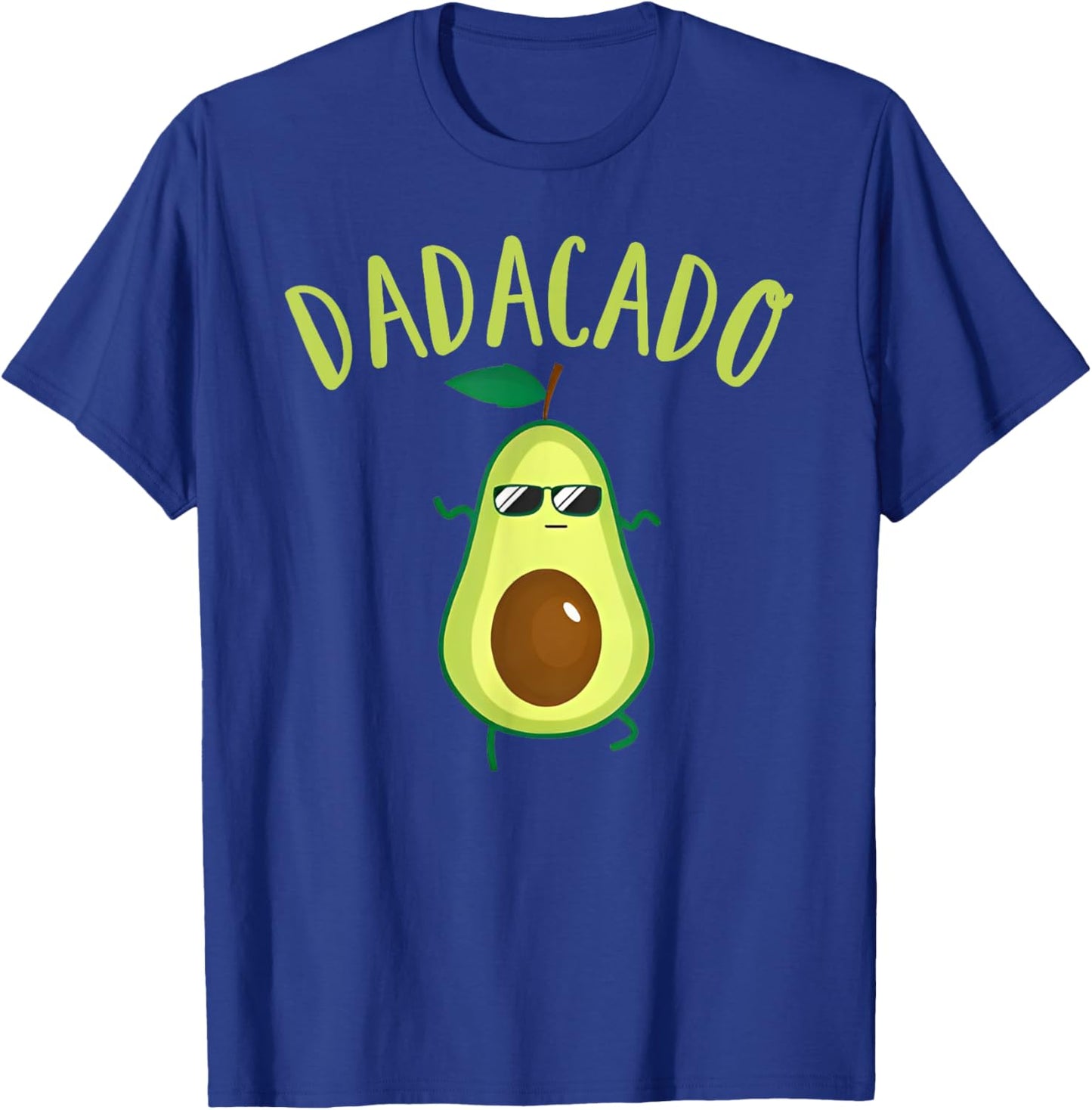 Dadacado Cute Daddy Avocado Pregnant Dad Father Day Gifts T-Shirt - T-Shirt | Royal