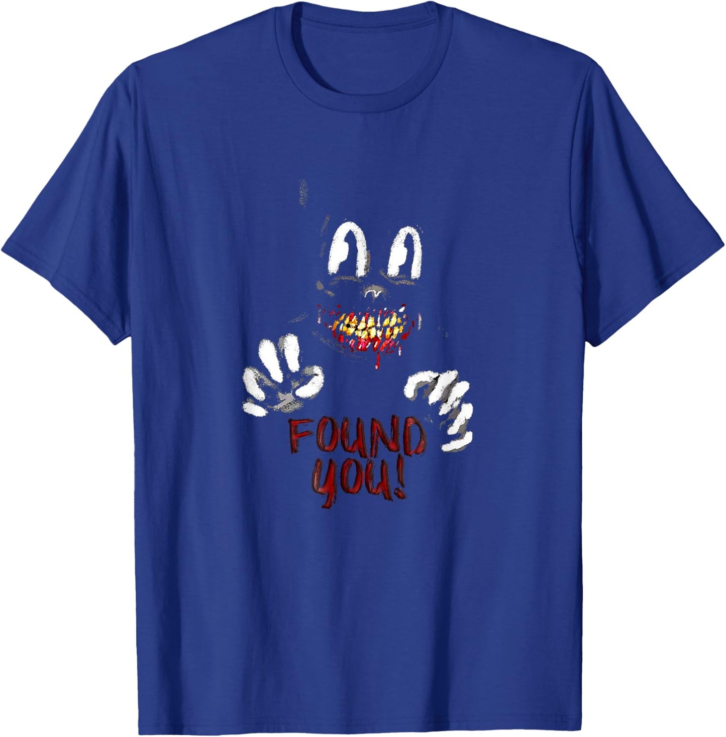 Cartoon cat Creepy Horror trick or treat T-Shirt - T-Shirt | Royal