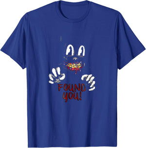 Cartoon cat Creepy Horror trick or treat T-Shirt - T-Shirt | Royal