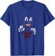 Cartoon cat Creepy Horror trick or treat T-Shirt - T-Shirt | Royal