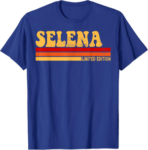 Selena Name Personalized Cute Idea Women Vintage Selena T-Shirt - T-Shirt | Royal