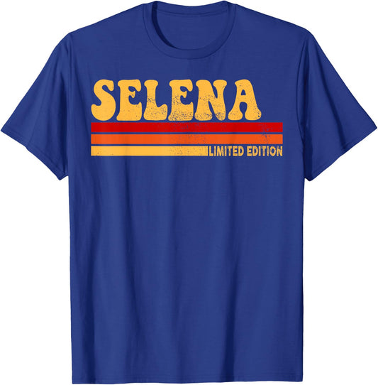 Selena Name Personalized Cute Idea Women Vintage Selena T-Shirt - T-Shirt | Royal