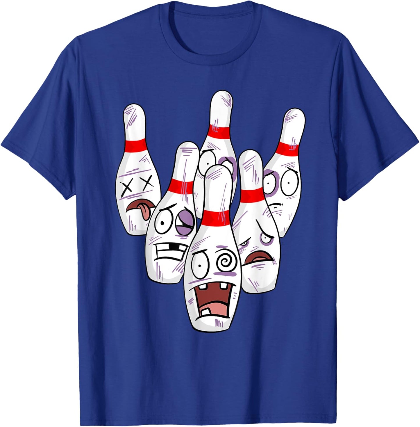 Funny Bowling Pins Novelty | Cute Bowler Gift Women T-Shirt - T-Shirt | Royal