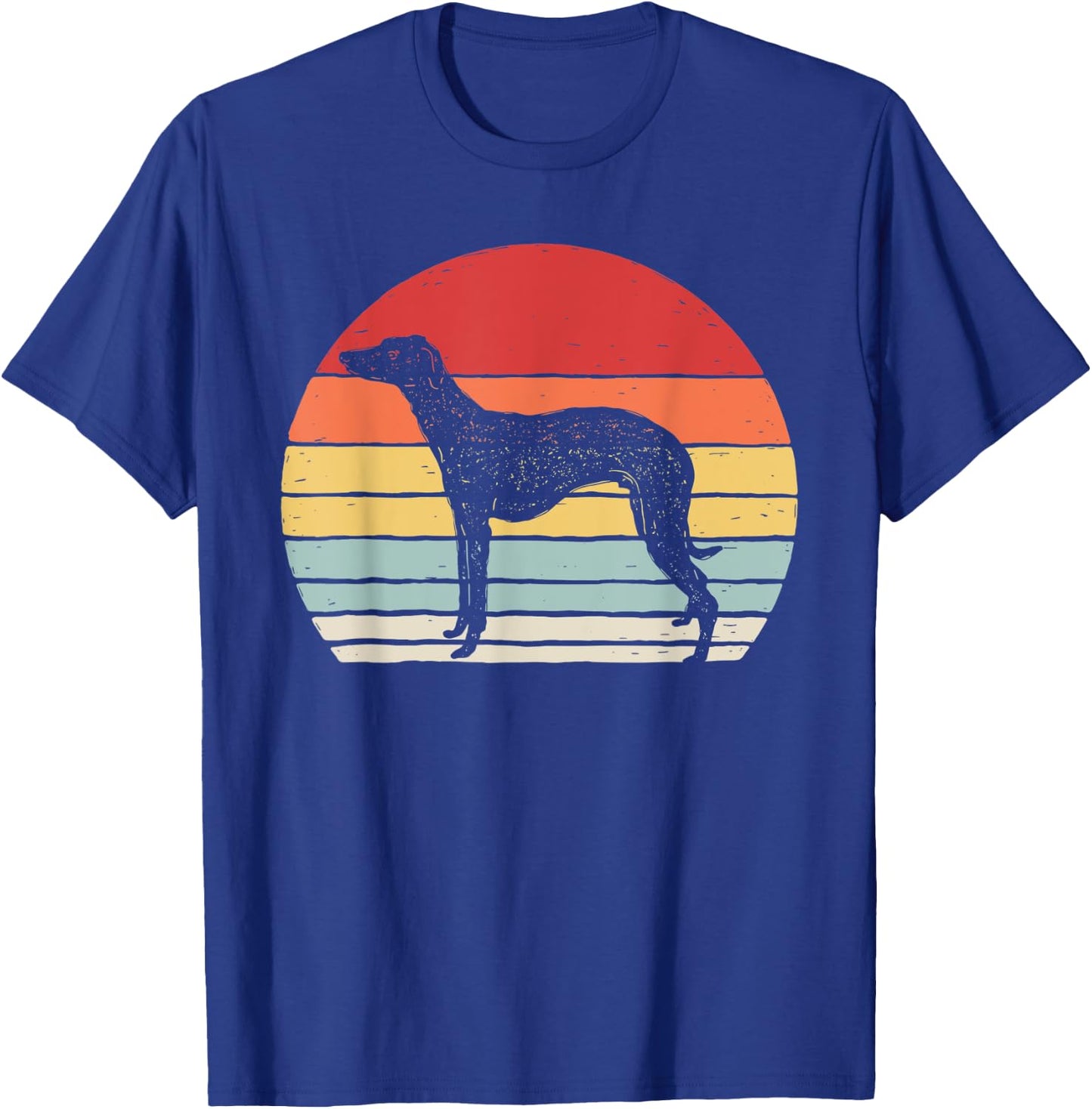 Vintage Retro Whippet Dog Men Women Kids T-Shirt - T-Shirt | Royal