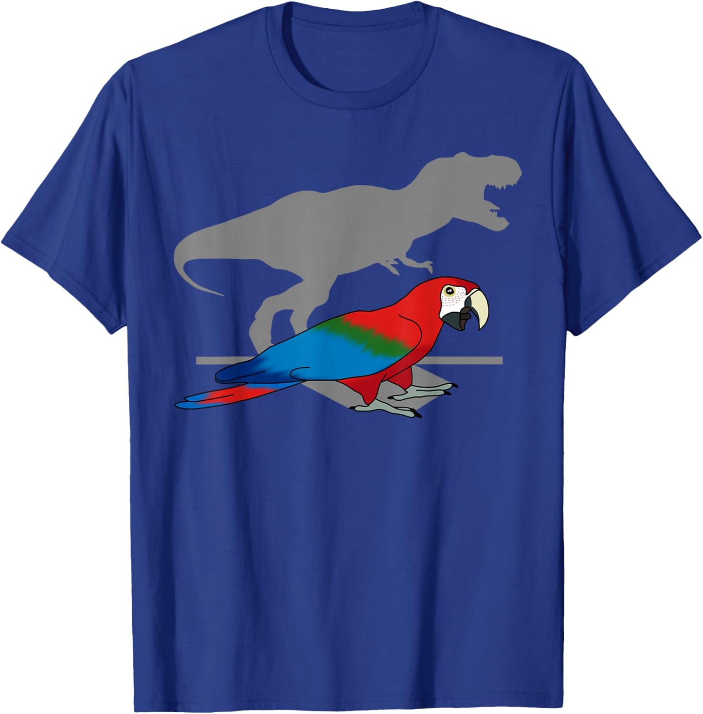 T-rex Green Winged Macaw Birb memes Funny Parrot owner T-Shirt - T-Shirt | Royal