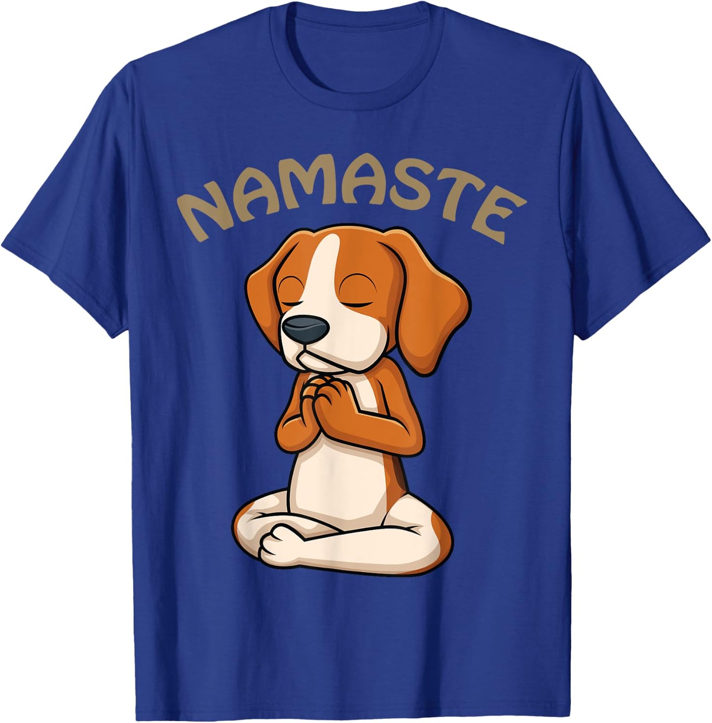 Dog Yoga Shirt Funny Puppy Lovers Yoga Gift Namaste Dogs T-Shirt - T-Shirt | Royal