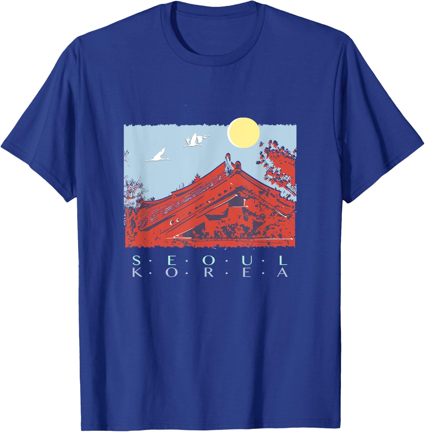 SEOUL, KOREA, Series of Design Seoul, Over the Moon T-Shirt - T-Shirt | Royal