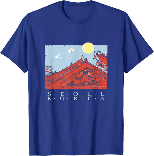 SEOUL, KOREA, Series of Design Seoul, Over the Moon T-Shirt - T-Shirt | Royal