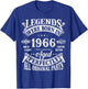 59th Birthday 59 Years Old Vintage Legends Born In 1966 T-Shirt - T-Shirt | Royal