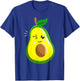 Cute Avocado Gift Kids Men Women Funny Winking Fruit T-Shirt - T-Shirt | Royal