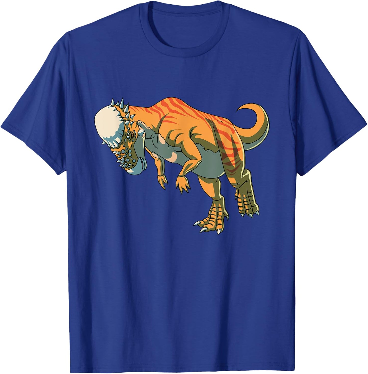 Realistic Pachycephalosaurus Dinosaur Prehistoric Art T-Shirt - T-Shirt | Royal