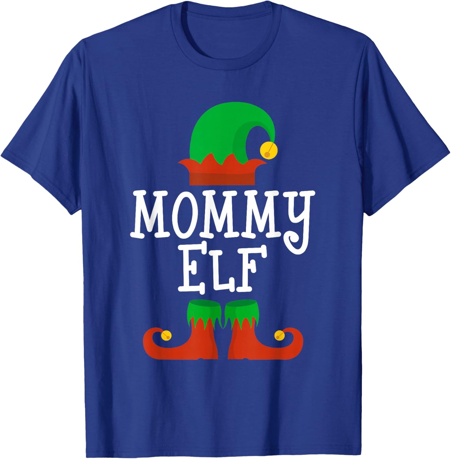 Family I'm The Mommy Elf Christmas Matching Pajama Funny T-Shirt - T-Shirt | Royal