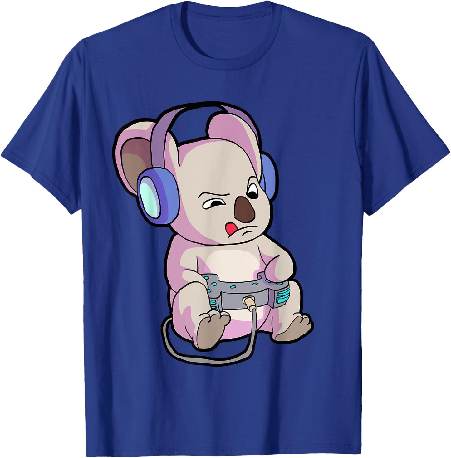 Gamer Shirt for Boys Gaming Gift Teen Girl Funny Koala Shirt T-Shirt - T-Shirt | Royal