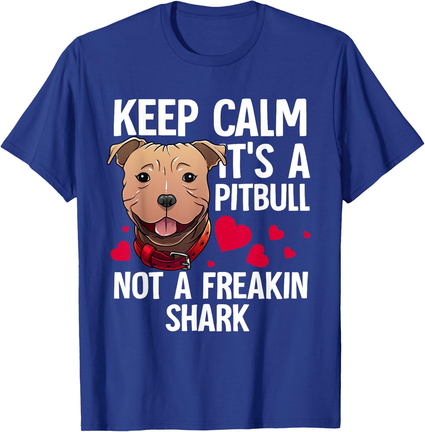 Funny Pitbull Gift Women Dog Lover Pet Owner Joke T-Shirt - T-Shirt | Royal
