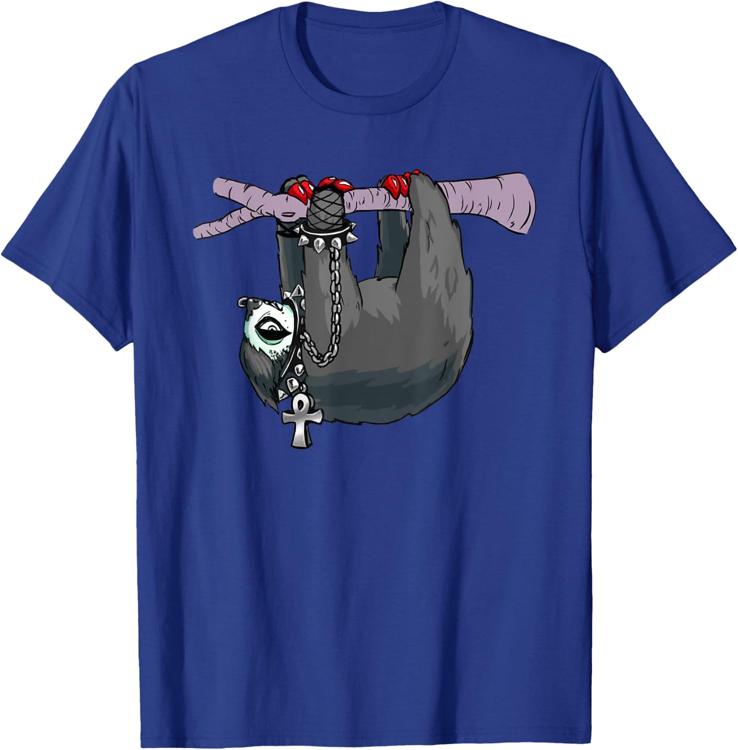Funny Goth Sloth T-Shirt - T-Shirt | Royal