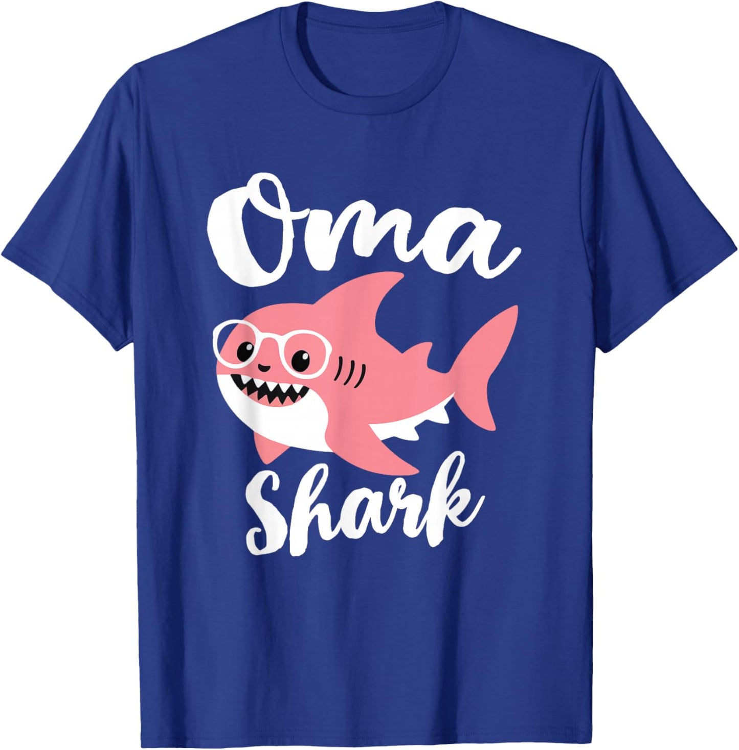 Oma Shark Mother's Day Grandma Funny T-Shirt - T-Shirt | Royal