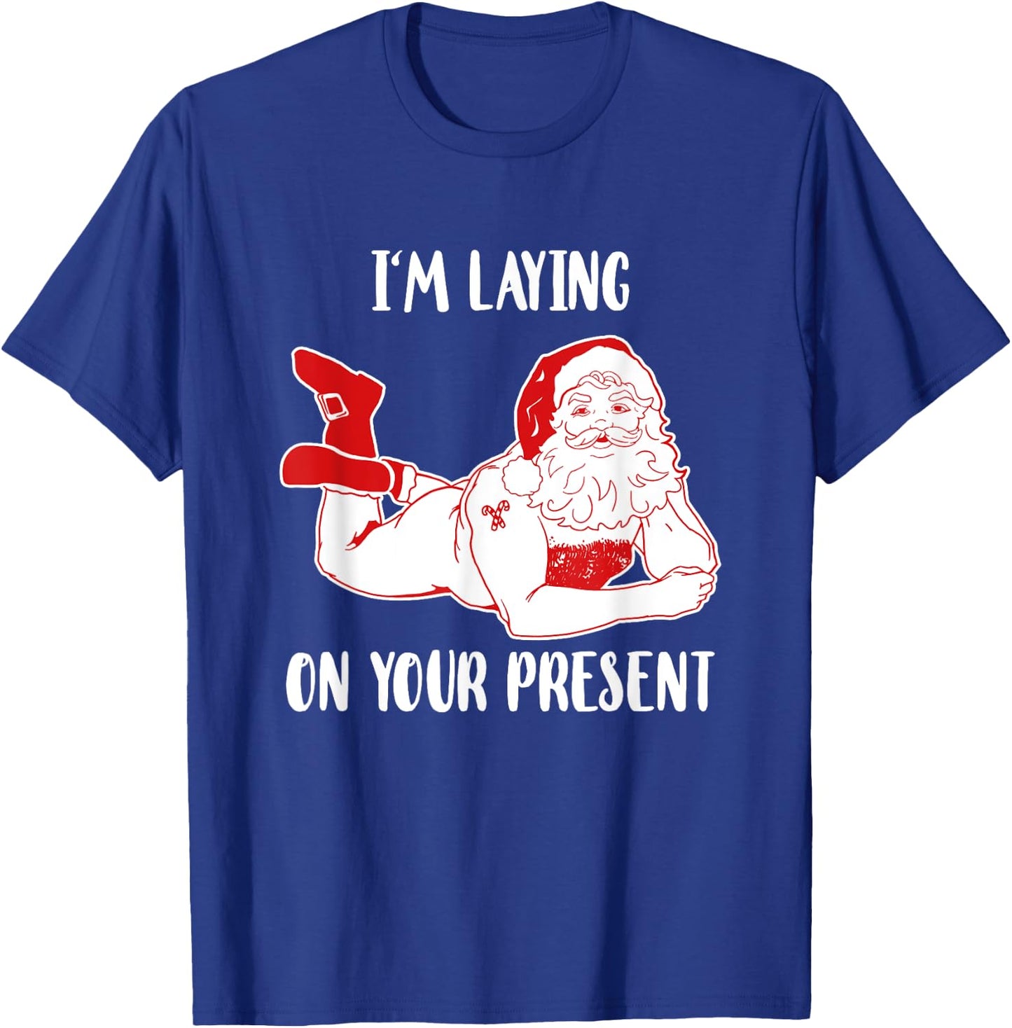 Dirty Bad Naughty Santa Funny Adults Husband Christmas Gift T-Shirt - T-Shirt | Royal