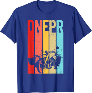 Dnepr Motorcycle Offroad Motorcycle Rider T-Shirt - T-Shirt | Royal