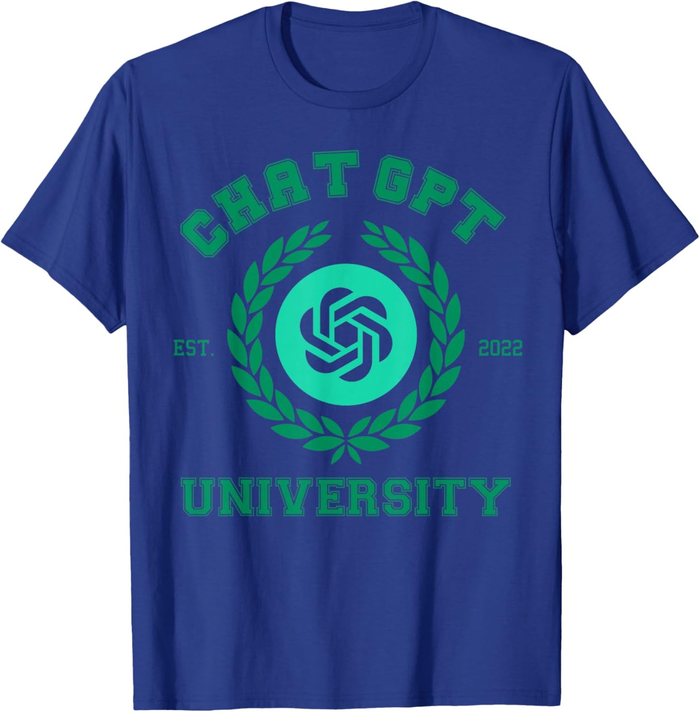 chatgot Chat University gpt ai T-Shirt - T-Shirt | Royal