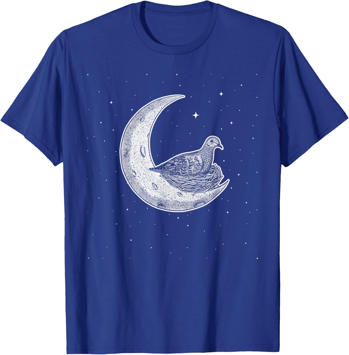 Mourning Dove in Crescent Moon T-Shirt - T-Shirt | Royal