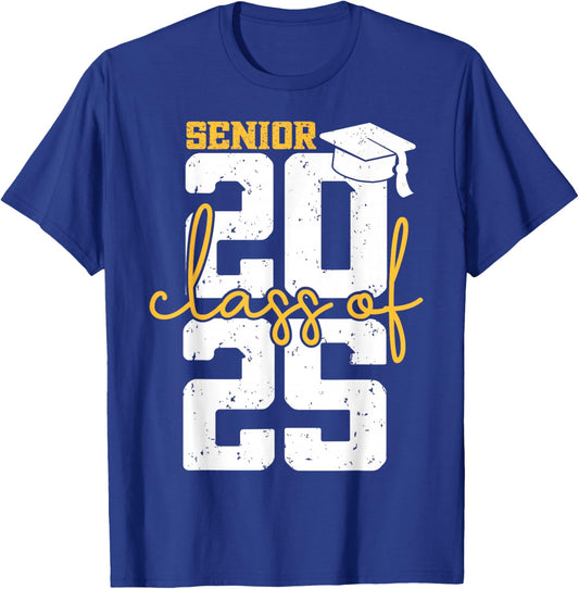 Class of 2025 Senior 2025 Graduation T-Shirt - T-Shirt | Royal