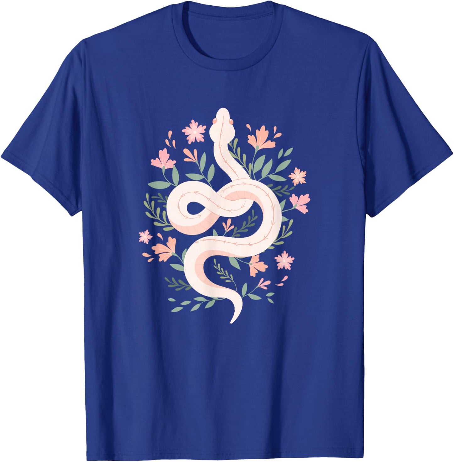 Aesthetic Graphic Mystical Snake Flower Pastel Goth T-Shirt - T-Shirt | Royal