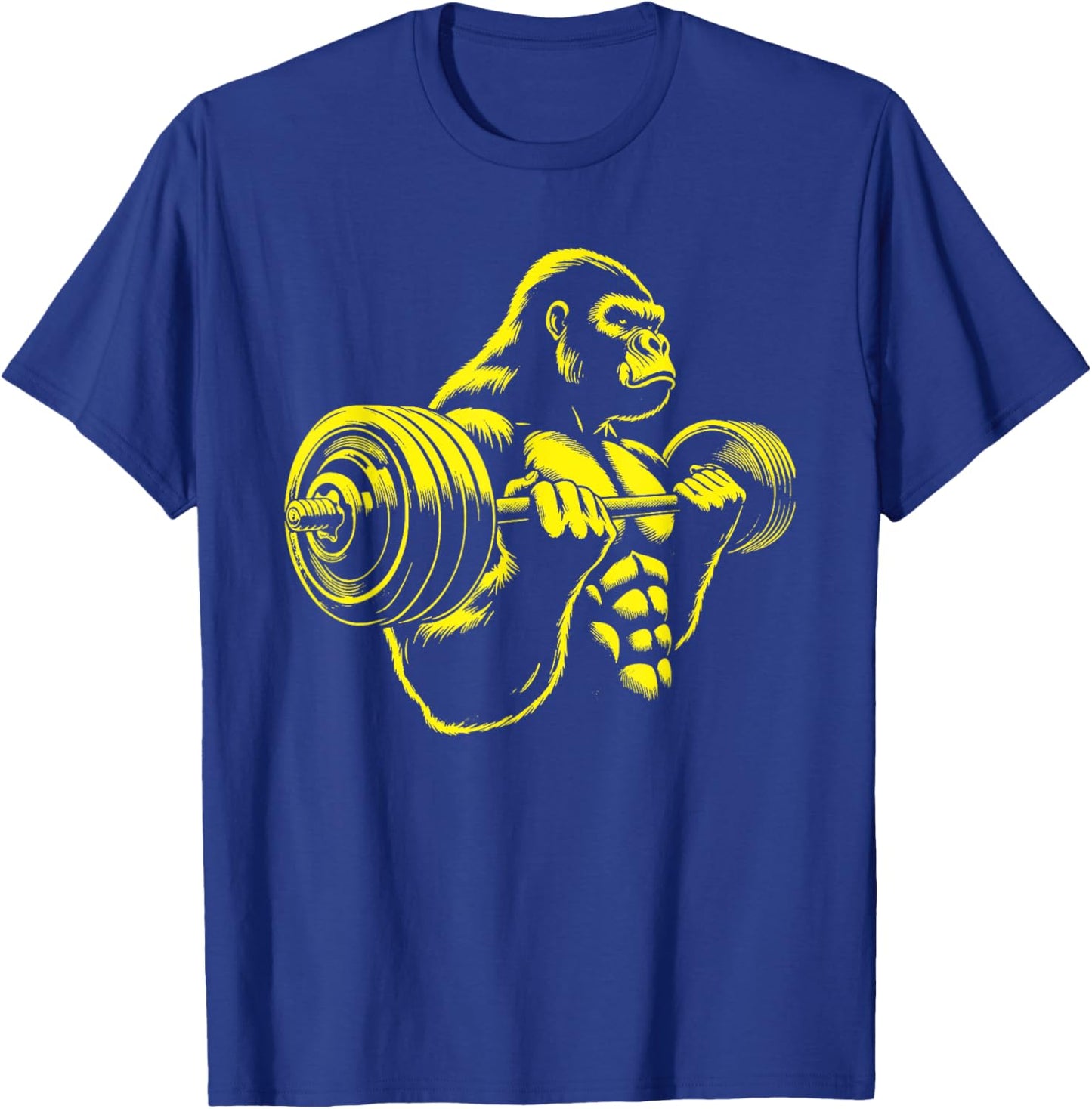 Gorilla Monkey Gym Weight Lifting Bodybuilding Workout T-Shirt - T-Shirt | Royal