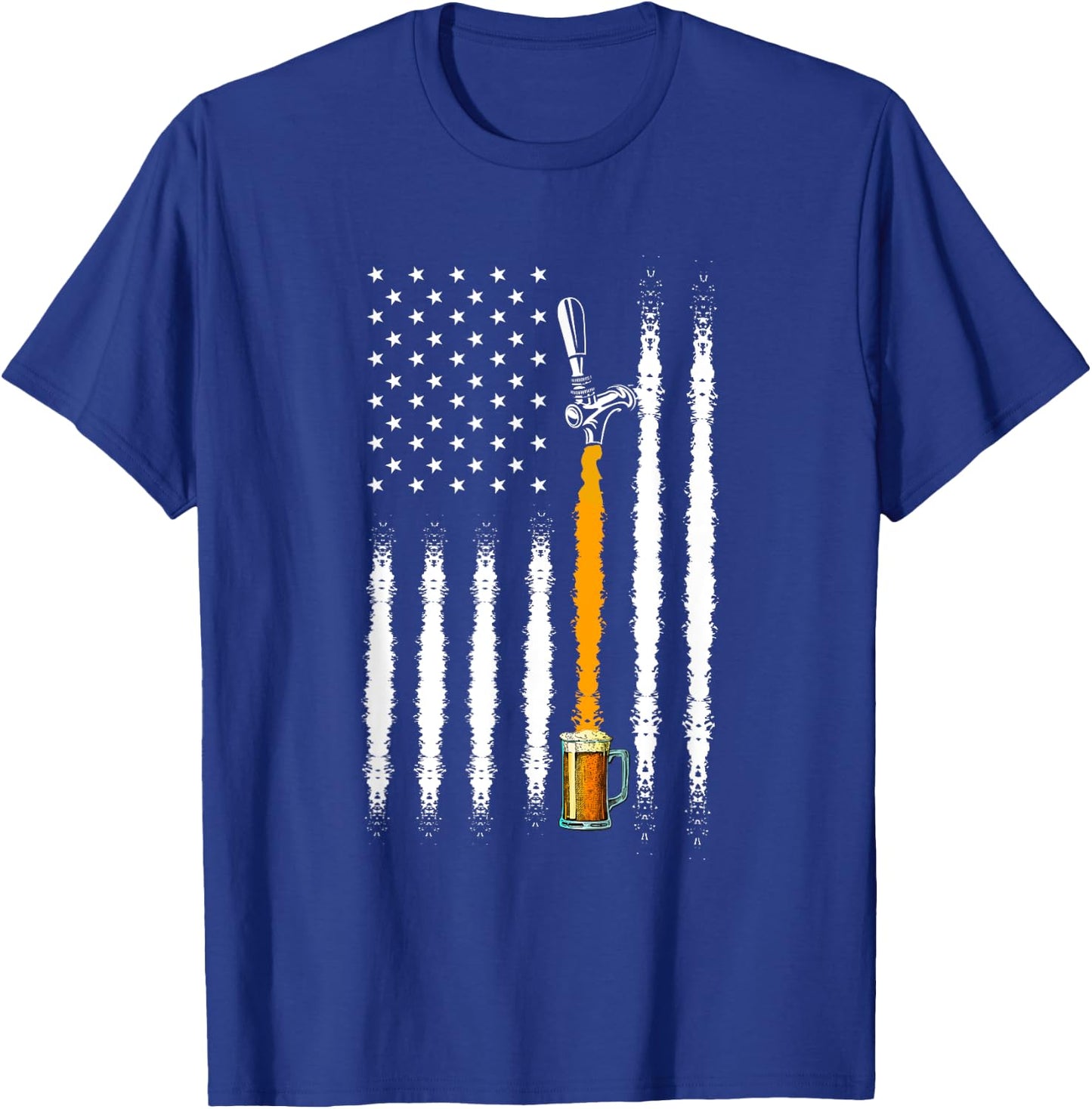 Patriotic US Flag American Brewery Craft Beer T-Shirt - T-Shirt | Royal