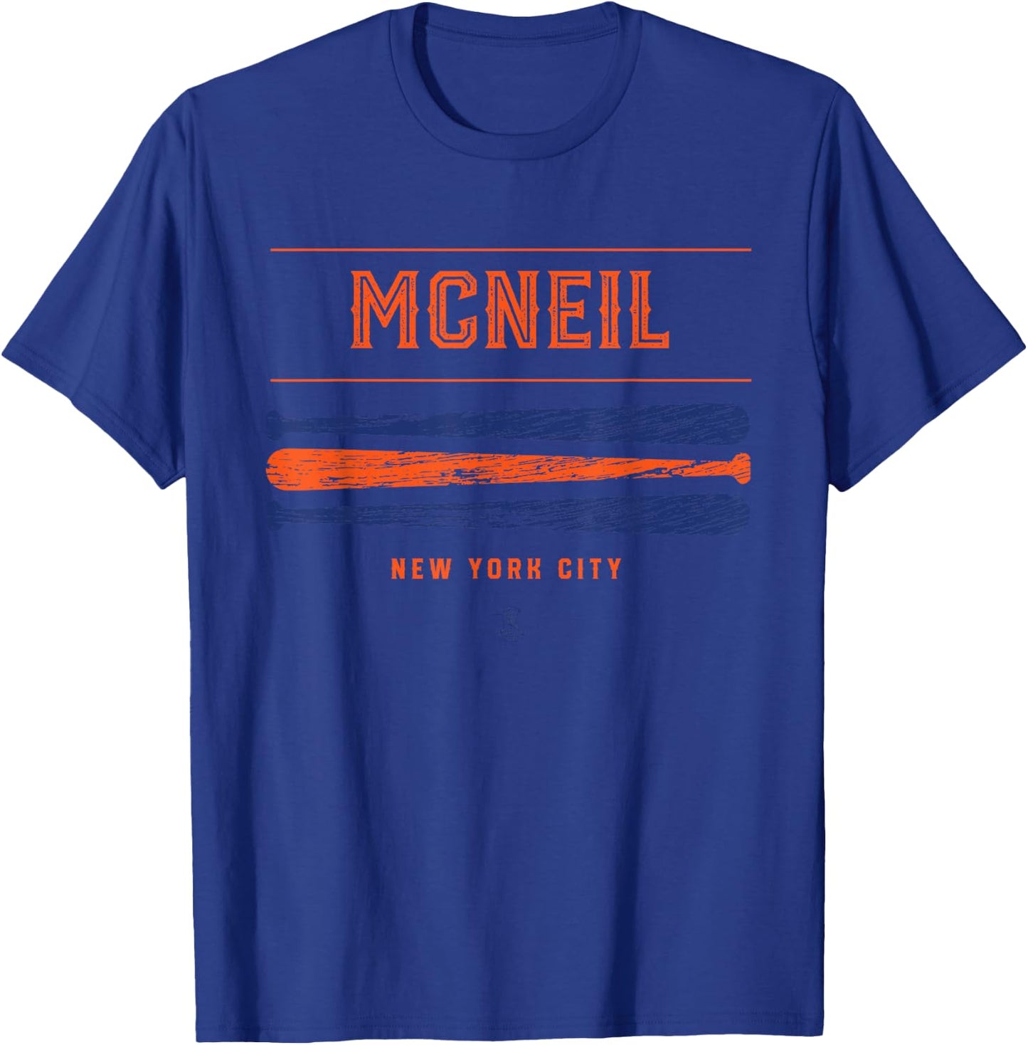Jeff McNeil Vintage Baseball Bat Gameday T-Shirt - T-Shirt | Royal