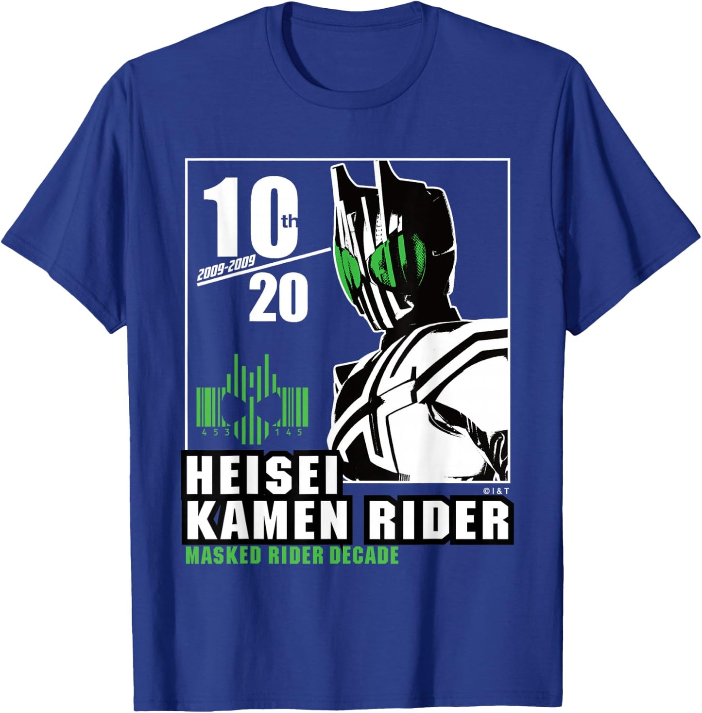 Kamen Rider Decade Heisei Rider Anniversary - Black, Small, , Modern, Casual, Short Sleeve, , Pull On, Imported, Adult, Men, Youth, Anime, Themed, Anniversary Design T-Shirt - T-Shirt | Royal