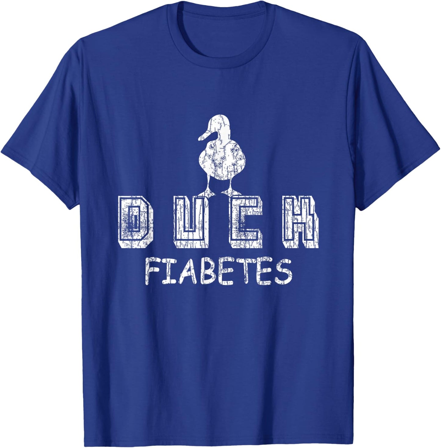 Duck Fiabetes Funny Diabetes Diabetic Graphic T-Shirt - T-Shirt | Royal