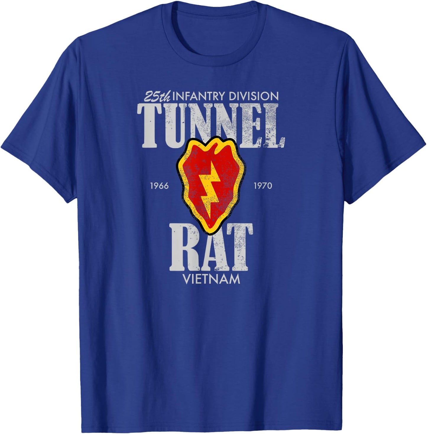 Tunnel Rat - 25th Infantry Vietnam (distressed) T-Shirt - T-Shirt | Royal