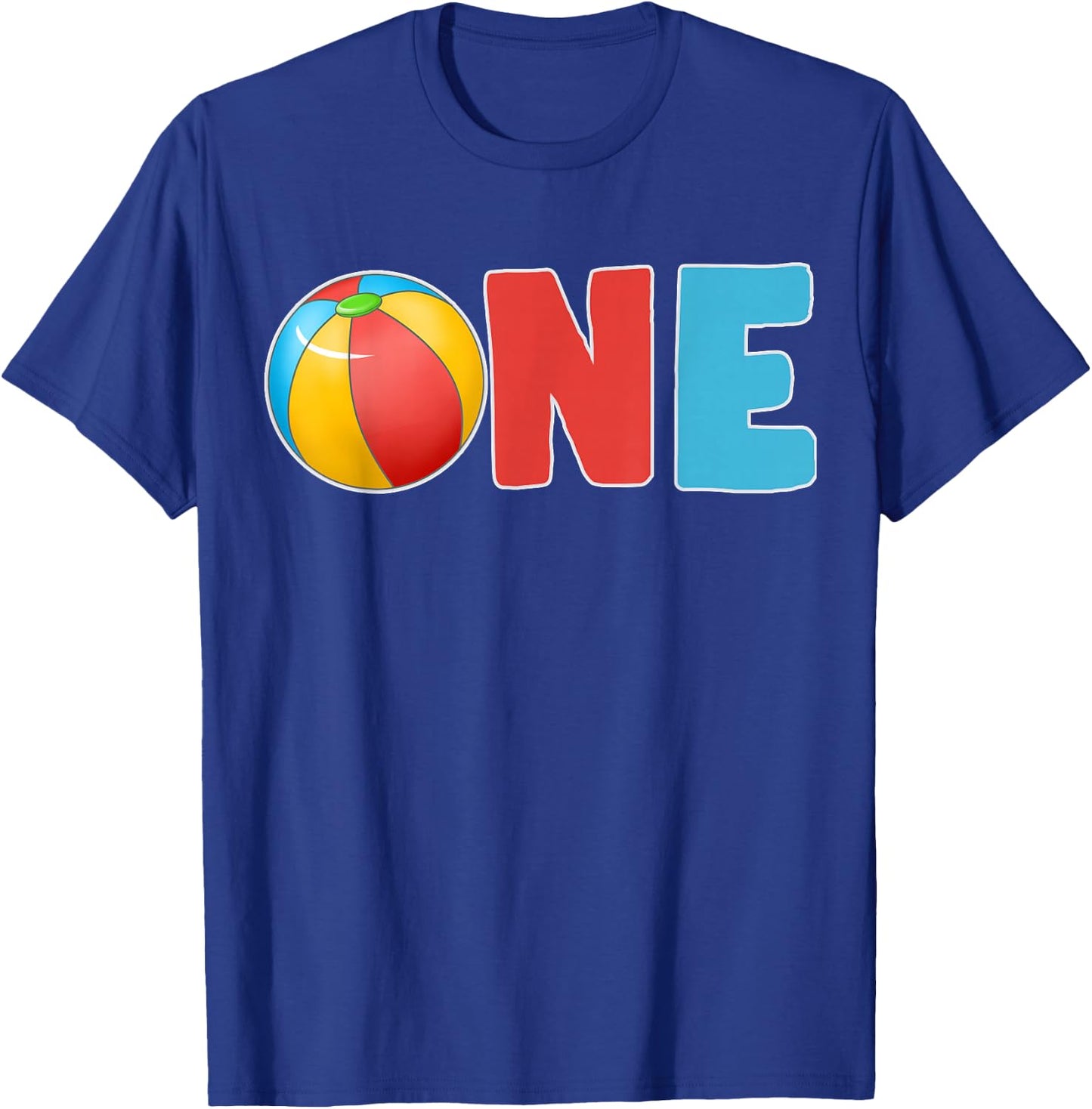 1st Birthday Boy Beach Ball Family Matching Party T-Shirt - T-Shirt | Royal