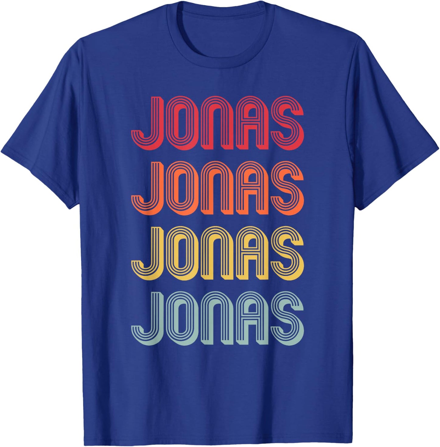 JONAS Gift Name Personalized Funny Retro Vintage Birthday T-Shirt - T-Shirt | Royal