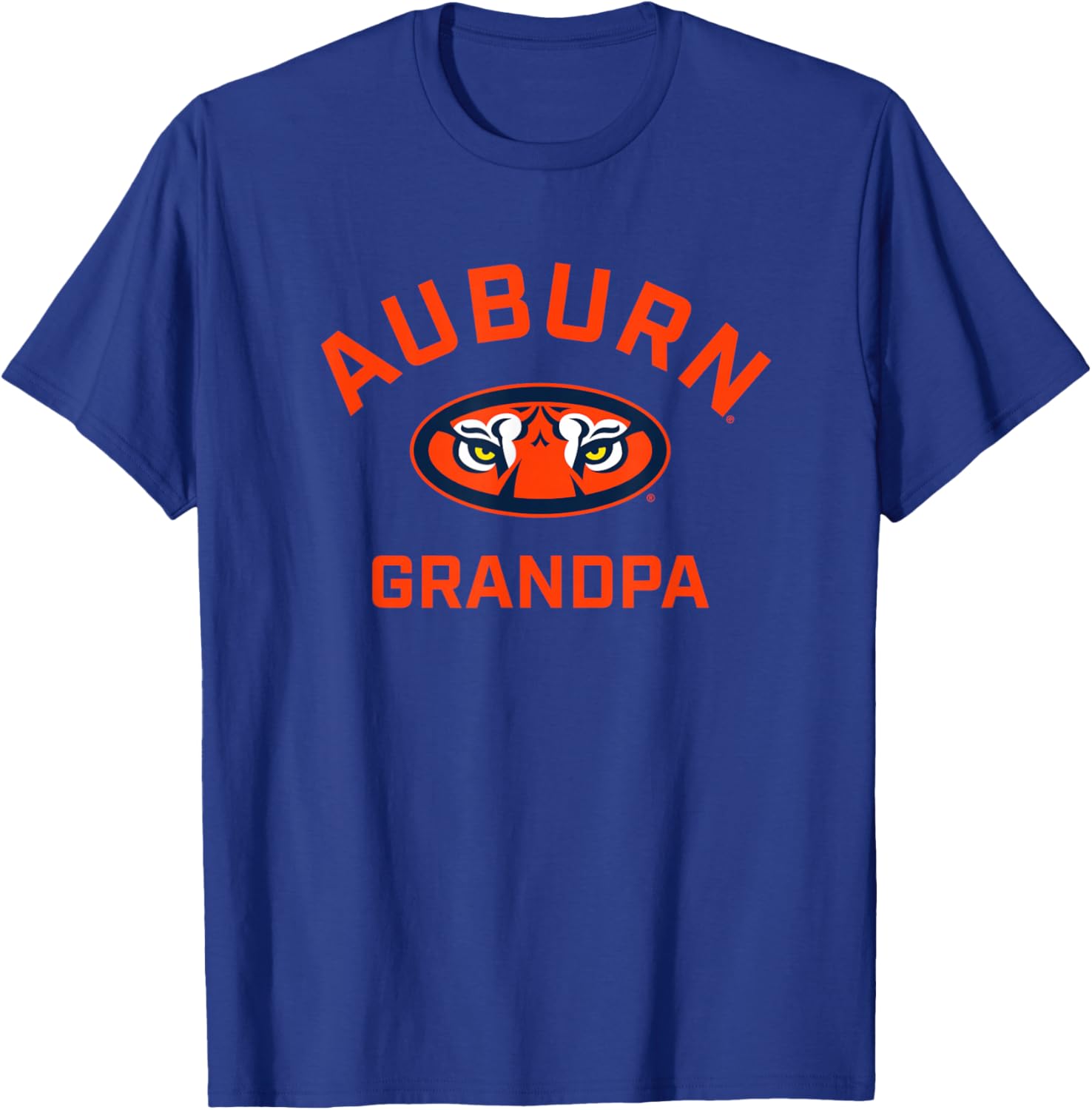 Auburn University Tigers Arched Grandpa T-Shirt - T-Shirt | Royal