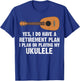 Funny Ukulele Gift Women Hawaiian Instrument Player T-Shirt - T-Shirt | Royal