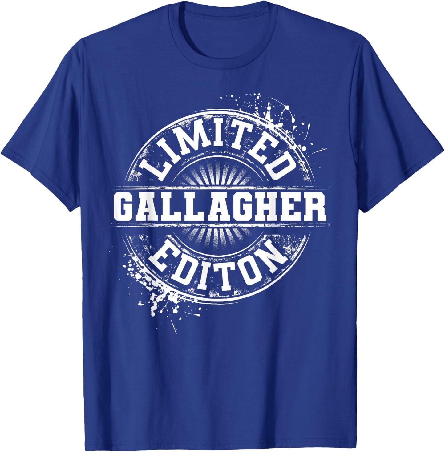 GALLAGHER Funny Surname Family Tree Birthday Reunion Gift T-Shirt - T-Shirt | Royal
