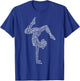 Gymnastics Typography Funny Gymnast Handstand Women Gift T-Shirt - T-Shirt | Royal