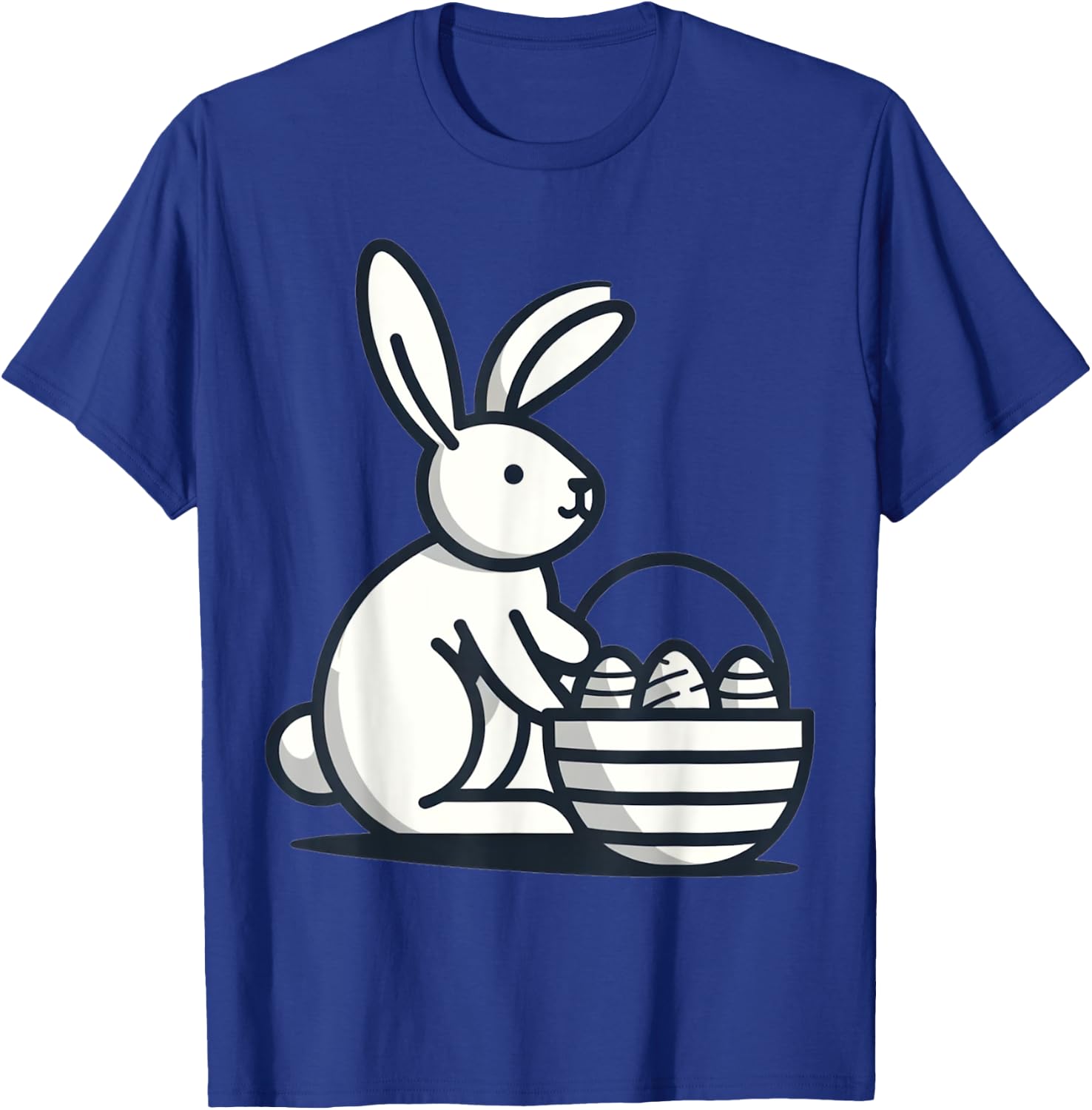 Serenity Basket Easter Bunny Egg Hunt Rabbit Adults Kids T-Shirt - T-Shirt | Royal