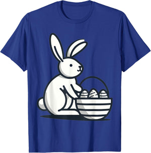 Serenity Basket Easter Bunny Egg Hunt Rabbit Adults Kids T-Shirt - T-Shirt | Royal