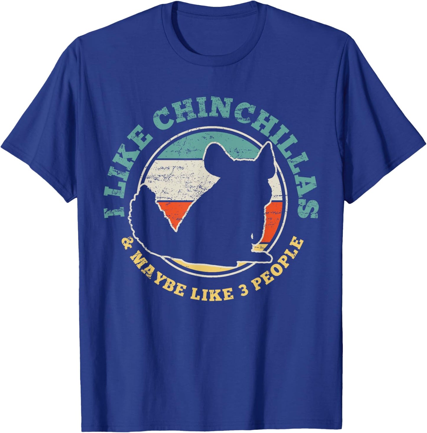 Chinchilla Funny Vintage Gift T-Shirt - T-Shirt | Royal
