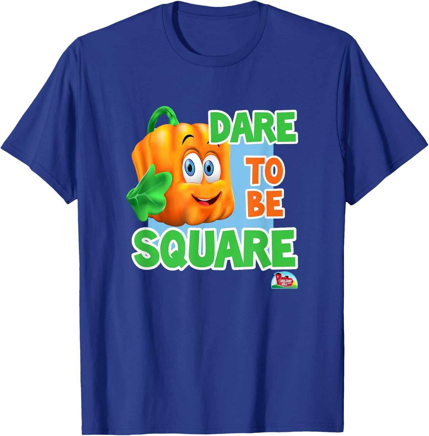 Spookley the Square Pumpkin Dare to be Square Halloween Kids T-Shirt - T-Shirt | Royal