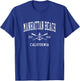 Manhattan Beach CA Vintage Crossed Oars & Boat Anchor Sports T-Shirt - T-Shirt | Royal