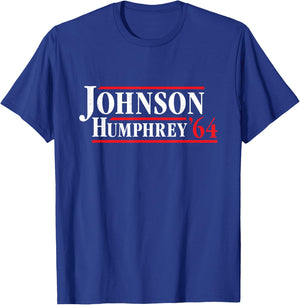 President Lyndon B Johnson 1964 - Retro 4th of July T-Shirt - T-Shirt | Royal