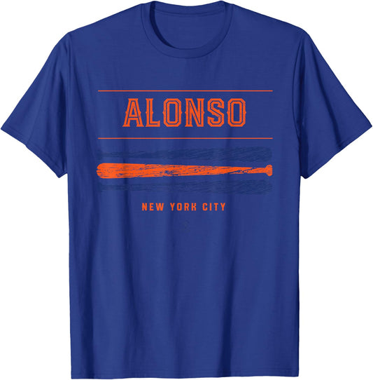 Pete Alonso Vintage Baseball Bat Gameday T-Shirt - T-Shirt | Royal