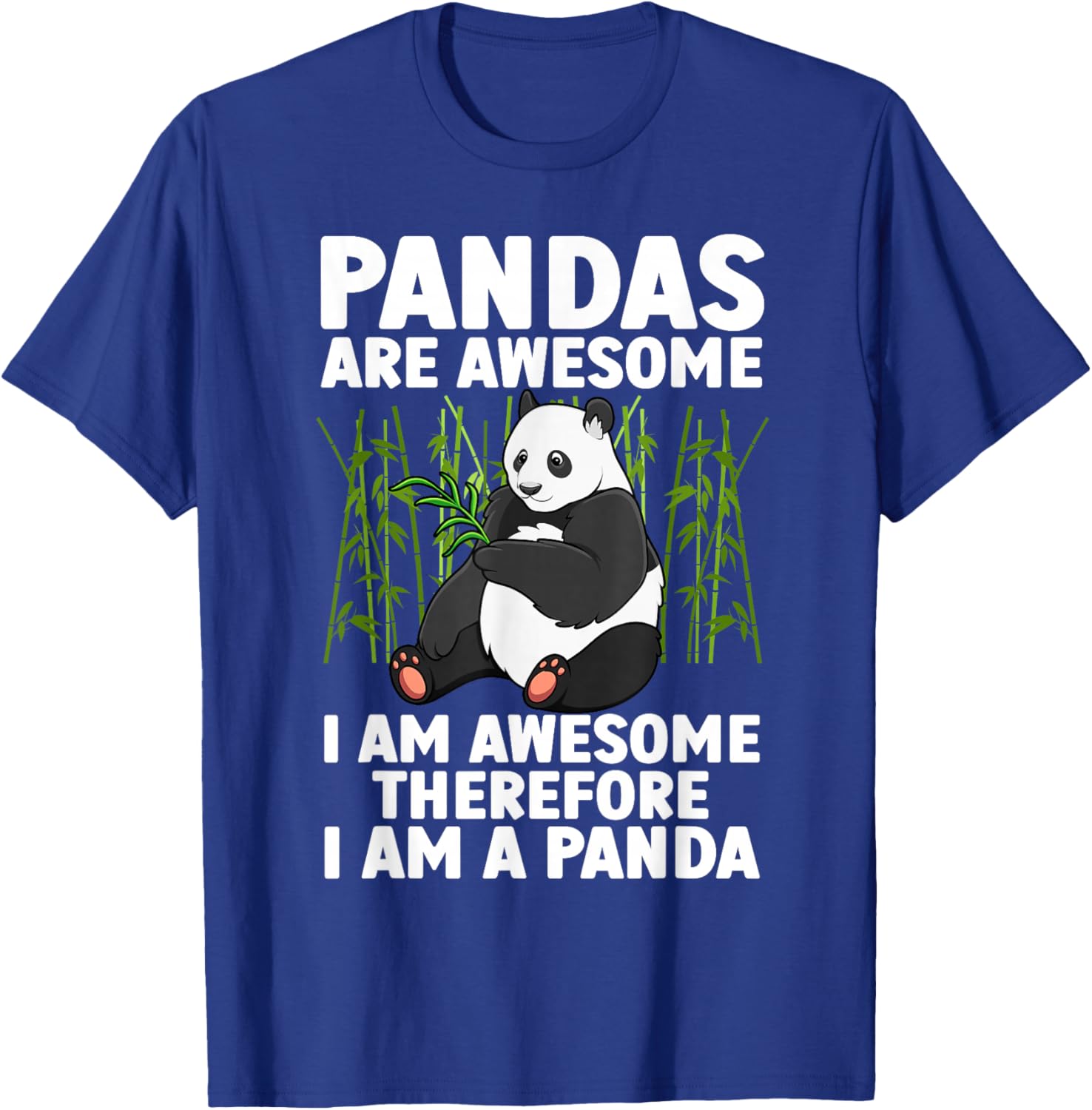 Funny Panda Art Women Giant Panda Bear Panda Lovers T-Shirt - T-Shirt | Royal